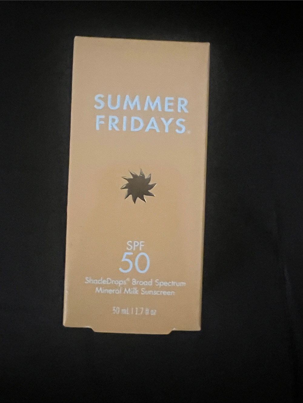 Summer Fridays SPF 50 Mineral Milk Sunscreen - Beige Cream Packaging